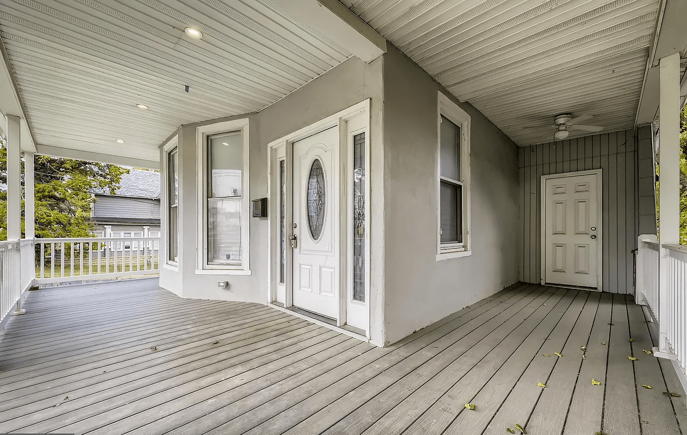 The after image of the porch